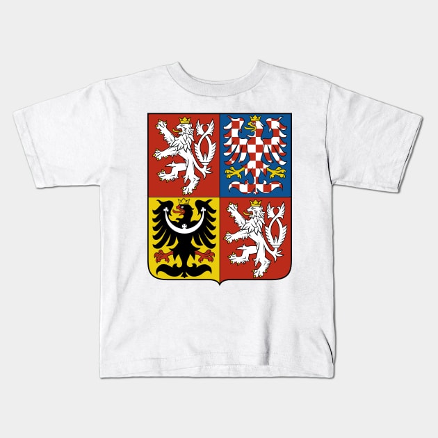 Czech Republic Coat of Arms (Czechia) Kids T-Shirt by Bugsponge